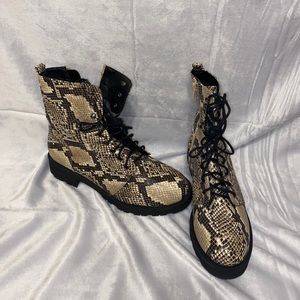 COPY - MIA Snakeskin Combat Boot